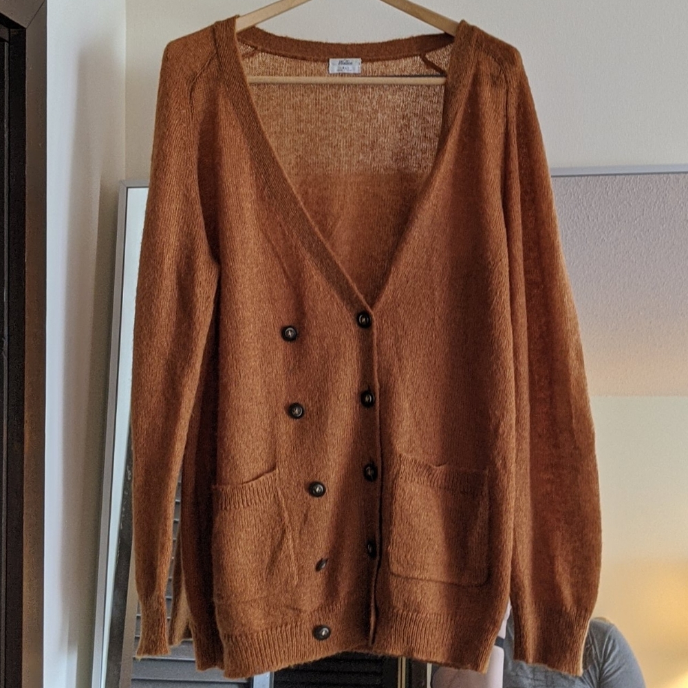 Madewell Wallace Double Breasted Mohair Sweater